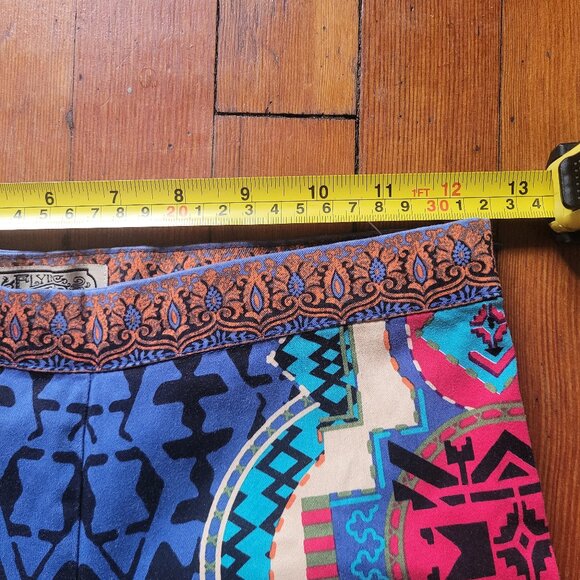 Colourful fitted pants, sz XS - Picture 5 of 8